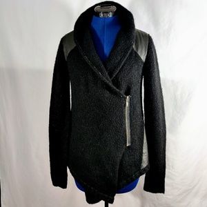 EMU Australia Mohair Wool Moto Sweater Jacket S
